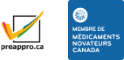 logo preappro.ca et logo Membre de Medicaments Novateurs Canada